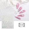 3D Golden Wave Line Nail Sticker Marble Blue Geometry Abstract Flowers Nail Art Sliders Decals Foils Manicure Decorations CHTH