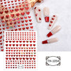 3D Golden Wave Line Nail Sticker Marble Blue Geometry Abstract Flowers Nail Art Sliders Decals Foils Manicure Decorations CHTH