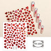 3D Golden Wave Line Nail Sticker Marble Blue Geometry Abstract Flowers Nail Art Sliders Decals Foils Manicure Decorations CHTH