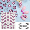 3D Golden Wave Line Nail Sticker Marble Blue Geometry Abstract Flowers Nail Art Sliders Decals Foils Manicure Decorations CHTH