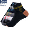 5 Pairs Apring And Fall Mens Sports Socks Summer Leisure Sweat Absorbent Comfortable Thin Breathable Basketball Meias EU 38-47