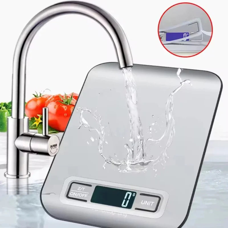 Digital Kitchen Scale 5kg Stainless Steel