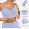 FeelinGirl Women's Wireless Bra Comfort Bralettes No Underwire Unlined Cami Bra Seamless Tshirt Bras Sports Bra Bralette Basic Comfortable Fit Womenswear Everyday Up to 44DD Springtok SpringStatements