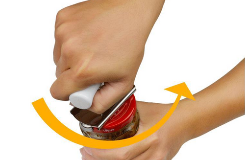 Stainless Steel Adjustable Jar Opener Manual Spiral Seal Lid Remover Twist Off Screw Bottle Opener
