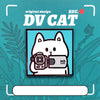 Dv Cat Original Personality Badge Brooch For Men And Women