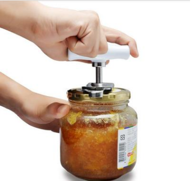 Stainless Steel Adjustable Jar Opener Manual Spiral Seal Lid Remover Twist Off Screw Bottle Opener