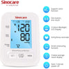 Sinocare Blood Pressure Monitor Tensiometer Upper Arm Automatic Digital BP Machine Pulse Heart Rate Meter 3 Color LCD Display