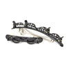 Double bangs hairstyle hairpin