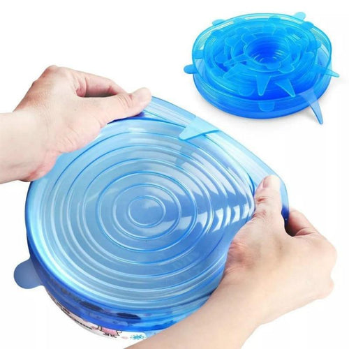 Rotunda Seals - 6 Unit Set Reusable Silicon Universal Stretch Lids