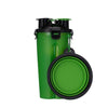 Dog 2 in 1 Bottle Pet Feeder Dog Water Bottle Collapsible Folding Bowl Travel Outdoor Food Water Storage For Cat Dog