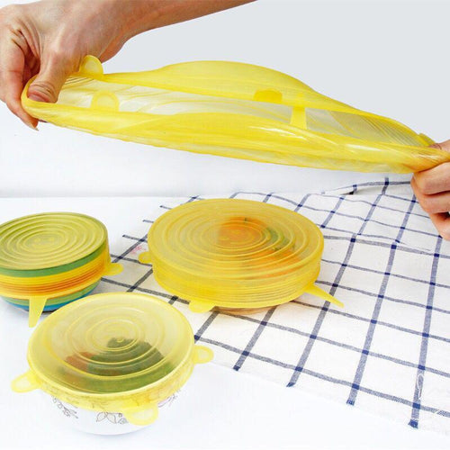Rotunda Seals - 6 Unit Set Reusable Silicon Universal Stretch Lids