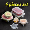 Rotunda Seals - 6 Unit Set Reusable Silicon Universal Stretch Lids