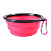 Dog 2 in 1 Bottle Pet Feeder Dog Water Bottle Collapsible Folding Bowl Travel Outdoor Food Water Storage For Cat Dog