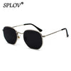Hexagon Men Women Sunglasses Square Polygon Sun Glasses Brand Designer Retro Shades Metal Frame Eyewear TOP UV400 de sol hombre