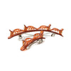 Double bangs hairstyle hairpin