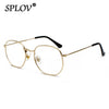 Hexagon Men Women Sunglasses Square Polygon Sun Glasses Brand Designer Retro Shades Metal Frame Eyewear TOP UV400 de sol hombre