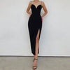 Adyce New Summer Women White Bodycon Bandage Dress Sexy V Neck Spaghetti Strap Club Celebrity Evening Runway Party Maxi Dresses