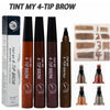 Microblading Eyebrow Pen Waterproof Fork Tip Eyebrow Tattoo Pencil Long Lasting Professional Fine Sketch Liquid Eye Brow Pencil