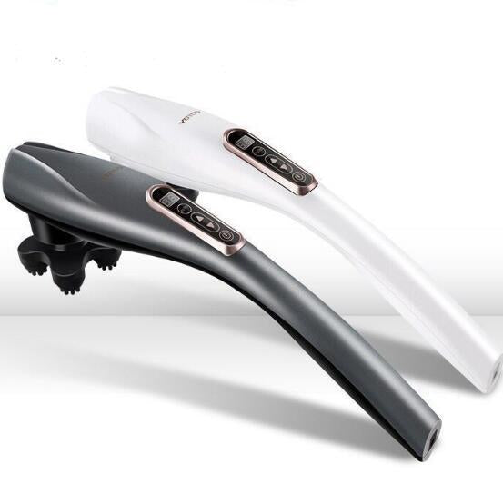 YOUTUO-Handheld Back Massager, 6 Interchangeable Nodes, 10 Speeds & 12Modes