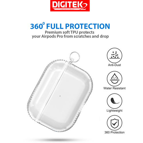 Gadget - Apple AirPod Pro Slim Soft Silicone Clear Case