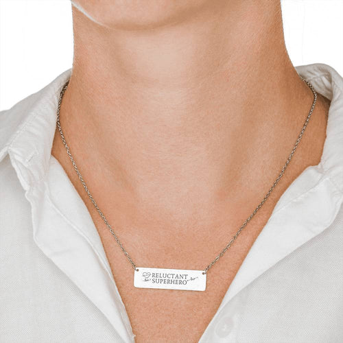 PERSONALIZED Reluctant Superhero Message Necklace