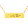 PERSONALIZED Reluctant Superhero Message Necklace