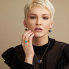 Gold Sunrise Lapis Necklace 2