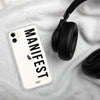 Clear Black Manifest iPhone Case