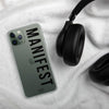 Clear Black Manifest iPhone Case