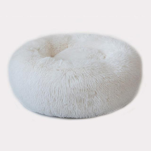 GLORIOUS KEK Luxury Dog Bed Winter Deep Sleep Donut Pet Bed for Small Medium Dogs Cats Sofa Soft&Comfy Dog House Round Washable