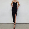 Adyce New Summer Women White Bodycon Bandage Dress Sexy V Neck Spaghetti Strap Club Celebrity Evening Runway Party Maxi Dresses