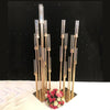 8 or 10 Heads Metal Candelabra Candle Holders Road Lead Table Centerpiece Gold Candelabrum Stand Pillar Candlestick For wedding