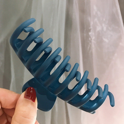 2022 New Claw Clip for Women Tough Colorful Plastic Hair Claw Large Size Hair Clamps Claw Clip Crab Chic Hair Accessories Gift