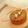 Crystal Double Heart Bracelet.