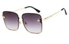 New Fashion Lady Oversized Rimless Square Sunglasses